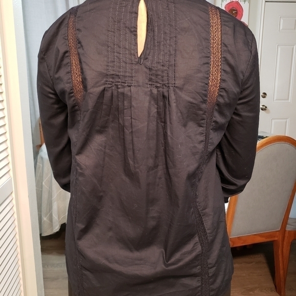 J. Crew Embroidered Top, Color Navy, Size 0P - Picture 11 of 16